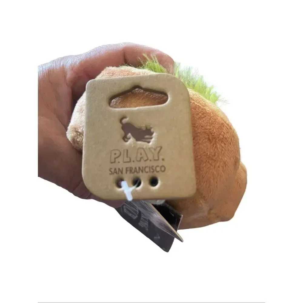 New P.L.A.Y. Barking Brunch Avo-doggo Toast Plush Dog Toy
